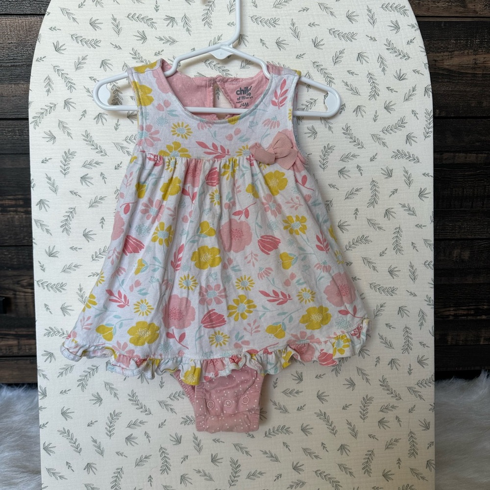 24M White Floral Sunny-Suit